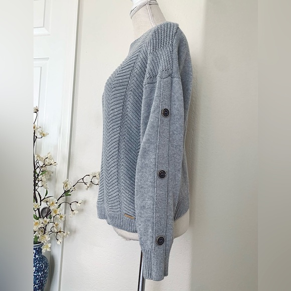 Marc New York Gray Sweater w/ Buttons - Picture 2 of 14